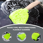 2PCS Car Wash Mitt, Wash Mitts for Car Washing, Chenille Premium Scratch-Free Microfiber Wash Mitt, Double-Sided Car Washing Gloves, Universal Car Accessories for Car, Truck, SUV
