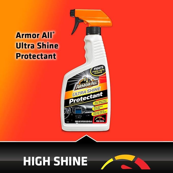 Armor All Car Cleaner and Car Protectant, Spray Bottle Cleaner and Protectant for Cars, Trucks, Motorcycles, 16 Fl Oz Each, 2 Pack