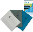 Microfibre Premium Cleaning Cloth Set of 3 - Magic Cloth | All Purpose, Absorbent Washcloth | Microfiber for Window, Kitchen, Bathroom | Lint-Free, Scratch-Free Glass CLoth | 16'' x 24'' | Dark Series