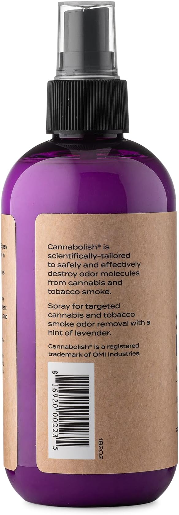 Cannabolish Lavender Smoke Odor Eliminator Spray and Air Freshener, 8 fl. oz, Natural Ingredients