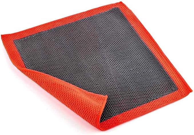 P&S Reset Clay Decontamination Towel – Fine Grade Clay Towel for Car Paint, Removes Fallout, Overspray & Rail Dust, Enhances Gloss & Sealant Bond, 12" x 12