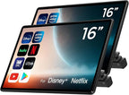16 inch Android 13 Car Headrest Monitor Screen Car TV Entertainment System for Cars Backseat,Support Phone Wireless Mirroring Sync Screen WiFi HDMI Bluetooth USB SD Video Player (4G+64G (2*pcs))
