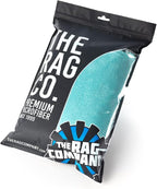 The Rag Company - Eagle Edgeless 450 (6-Pack) Professional Korean 70/30 Blend Super Plush Microfiber Detailing Buffing Polishing Drying Towels for Cars 16x16 in, Teal Blue