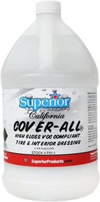California Cover All – Automotive Tire Shine Spray & Professional Grade Tire Dressing - High Gloss - Water Repellent & Made in America (1 Gallon)