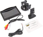 5 Inch TFT LCD Car Color Rear View Monitor Screen for Parking Rear View Backup Camera with 2 Optional Bracket(Suckers Mount and Normal Adhesive Stand)