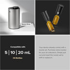 Airversa Waterless Essential Oil Diffuser Starter Kit with 2x20mL Hotel Fragrance Oils for Car Home Office,Premium Aluminum Housing, Up to 600 sq ft, Aroma Nebulizer Baterry Operated, ANX Kit-C Black