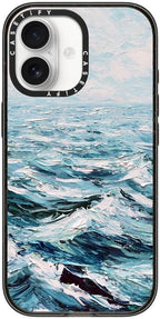 CASETiFY Impact iPhone 17 Case [Slim/Compatible with Magsafe / 8.2 ft. 4X Military Grade Drop Protection] - Deep Blue Sea - Clear Black