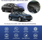 Fitcamx 4K Dash Cam Suitable for Honda Civic 2016-2021 & Insight 2019-2022 (HD2-0211) has 6 Vents, Integrated OEM Look, UHD 2160P Video, Built-in WiFi & APP, Loop Recording, G-Sensor, 64GB Card