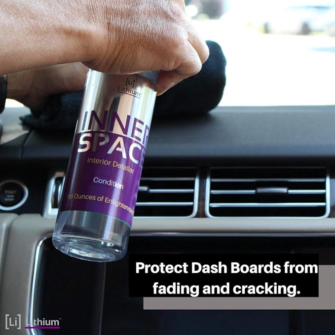 Lithium Inner Space - Interior Detailer, Conditioner, And Protectant. Revives Interiors and Keeps Them Looking New - Natural Appearance, UV Inhibitors, Low Sheen Formula