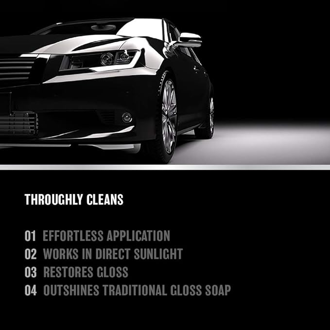 Car Wash & Gloss Soap - Car Wash Soap Shampoo for Bucket Washing or Foam Cannon Hand Wash - Car Detailing Products, Cleaning Supplies and Auto Care Accessories