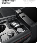 3 Pcs Center Console Organizer For 2025 Ford Explorer - Armrest Box Organizer Tray + 2 Pcs Center Console Storage Tray - Compatible with 2025 Ford Explorer Interior Accessories ABS - Not For 2026