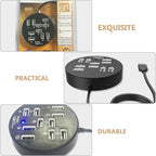 Housoutil USB Splitter 10 Port USB Hub Laptop Accessory Data Dock Station Easy Connection Cable
