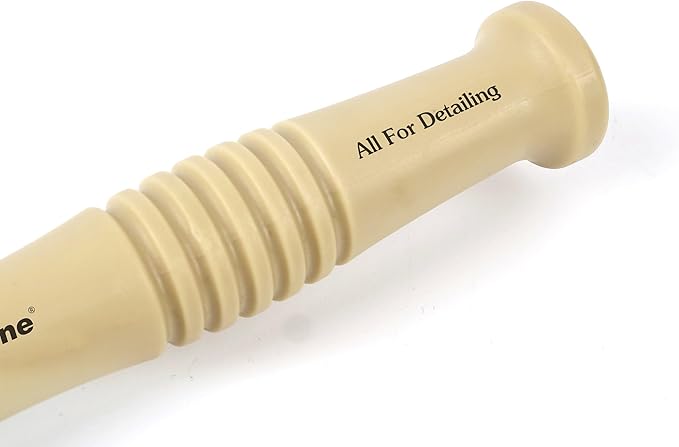 Maxshine Professional Exterior Detailing Brush | Heavy-Duty Stiff Bristle Brush for Wheels, Rims & Tires | Large Off-White Durable Car Detailing Tool for Exterior Cleaning & Auto Care