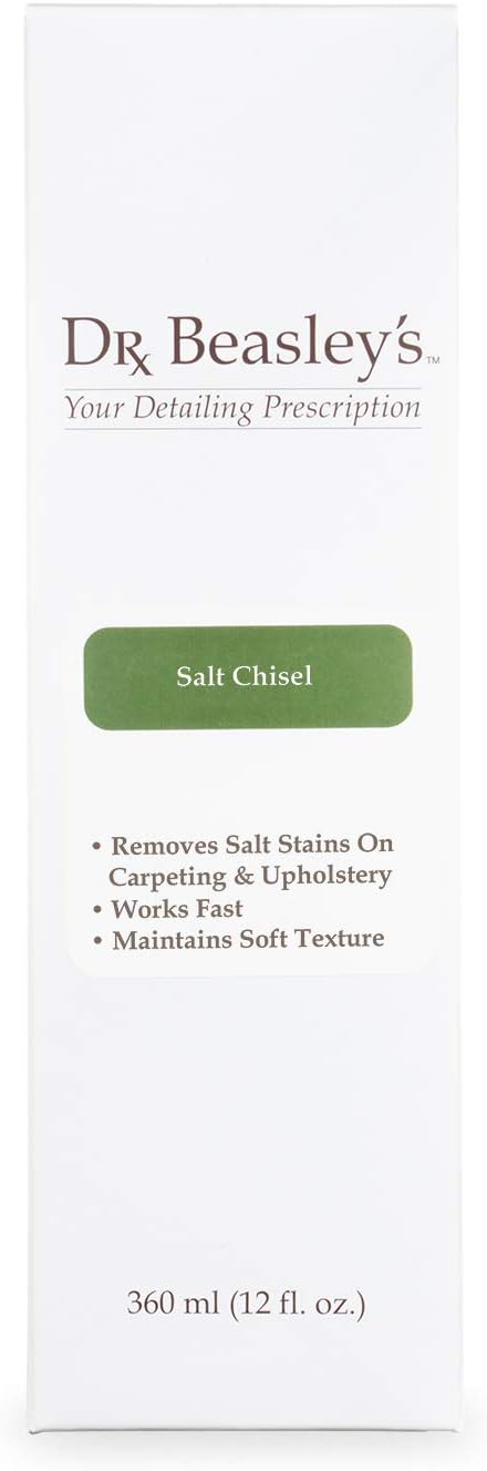 Dr. Beasley's Salt Chisel for Autos - Breaks Down Salt Stains on Carpets, Restores Softness, Leaves No Trace, Pro-Level Results, 12 Fl Oz