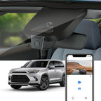 Fitcamx 4K Dash Cam Suitable for Toyota Grand Highlander 2024-2026 & Hybrid (HD2-0E130), Integrated OEM Look, UHD 2160P Video, Built-in WiFi & APP, Loop Recording, G-Sensor, Plug & Play, 64GB Card