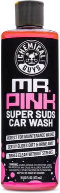 Chemical Guys Mr. Pink Car Wash Soap - 16 oz Super Suds Foaming Car Wash Soap for Cannon, Blaster, or Bucket Washing - pH Balanced, Safe on Wax, Sealant, Ceramic, and Clear Coat Finishes