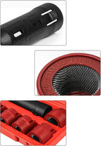 9pcs Automotive Wheel Studs Cleaner Brush Set Car Wheel Hubs Studs Tool Simple to Use for rusts & Debris Removal Car Wheel hub Screw Bolt Rust Removal Brush