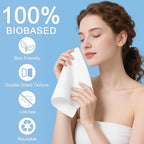 Compressed Towels Tablets (11.8" x11") 25 Bulk Set Disposable Compressed Washcloths for Travel & Camping, Soft Compressed Face Towel with Waterproof Case for Daily Use & Camping Essentials