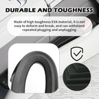 2PCS Car Seat Gap Filler Organizer,3 in 1 Car Seat Side Gap Filler with Hook for Avoiding Dropped Items,Universal No Drop Seats Guard for Filling Gaps 1.37-1.49 Inch Wide (Black)