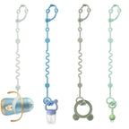 LittleHugs Toy Straps for Baby, Adjustable Toy Holder for Stroller Accessories, Silicone Tether Pacifier Clip, No Throw Travel Essential Leash for High Chair, Car Seat (boy-4 Pack)