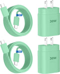 Phone 17 16 15 Charger Fast Charging,30W USB C Phone 17 16 15 Pro Max Charger Block &10FT Long Type C Cable Cord for i.Phone 17/Air/17 Pro/17 Pro Max/16/16 Plus/16 Pro/16 Pro Max/15/15 Pro Max,Green
