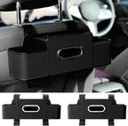 Car Organizers and Storage Box Behind Seat, Car Organizers and Storage Back Seat, With Multiple Pockets, Hanging Car Seat Storage Travel Essentials, Snacks, Bottles (Black * 2)