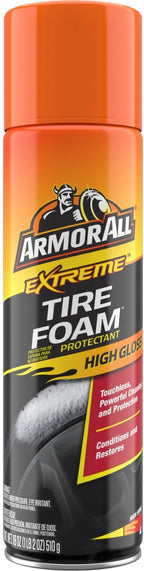 Armor All Extreme Car Tire Foam, Tire Cleaner Spray for Cars, Trucks, Motorcycles, 18 Oz Each