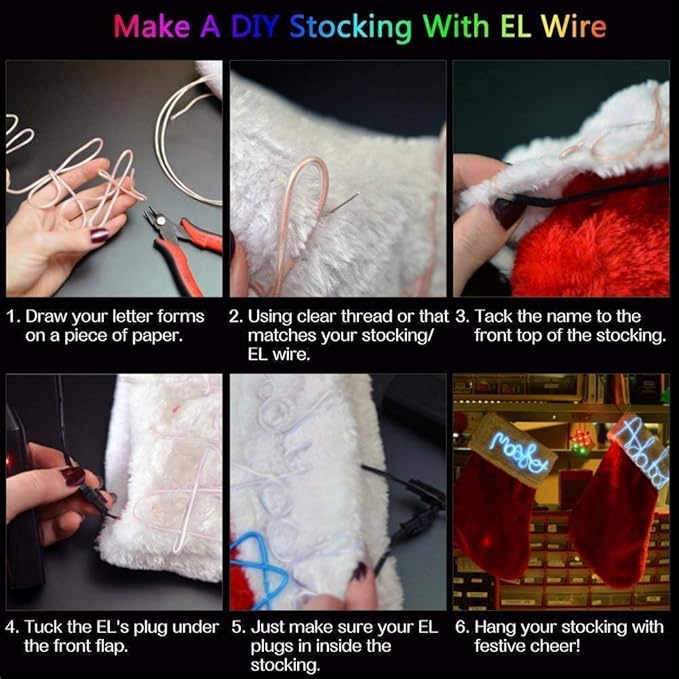 ABALDI USB Neon Light El Wire Glowing Electroluminescent Wire for Xmas Party Pub Indoor Outdoor Decoration with 5mm Sewing Edge 2M/6FT (Ice Blue)