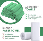 Avalon Towels Microfiber Cleaning Cloths (Value Pack of 100) - Size 12 x 12 Inches, Highly Absorbent Cleaning Rags, Lint Free, Reusable and Washable, Microfiber Towels for Cars