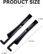 2PCS Car Seat Gap Filler, Automotive Seat Organizer Fill The Gap Between Seat and Console, Universal Car Storage Box Inserts Fill The Gap Between Seat &Console for Coins Wallets Keys (Black)