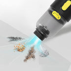 Topyond Efficient Car Vacuum Cleaner Powerful 3200Pa Suction,Long Battery Life,Visual Design,Portable USB Charging for Home, Office, Car Ideal for Sand, Soot, Hair