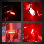 USB LED Car Interior Atmosphere Light, Auto Interior Lights, Plug-in USB Automotive Light, Universal Portable Auto Ambient Lighting Kit Car Accessories for Cars, Bedroom, Hallway (Red)