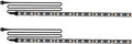 2Pcs 11.8in 18Leds Motorcycle LED Light Strips-RGB Multi-Color Accent Glow Neon Ground Effect Light Bars for Motorcycle led Light Kit,ATV Golf cart LED Underglow Lights