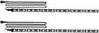 2Pcs 11.8in 18Leds Motorcycle LED Light Strips-RGB Multi-Color Accent Glow Neon Ground Effect Light Bars for Motorcycle led Light Kit,ATV Golf cart LED Underglow Lights