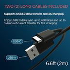 Motorola (2-Pack) TurboPower 20 QC3.0 Charger with 6.6ft USB-A to USB-C Cable for Moto G Play (2023/2024/2026), G Power (2022/2023), G 5G 2022/2023/2024, G Stylus. G Pure, Moto Pad 2026