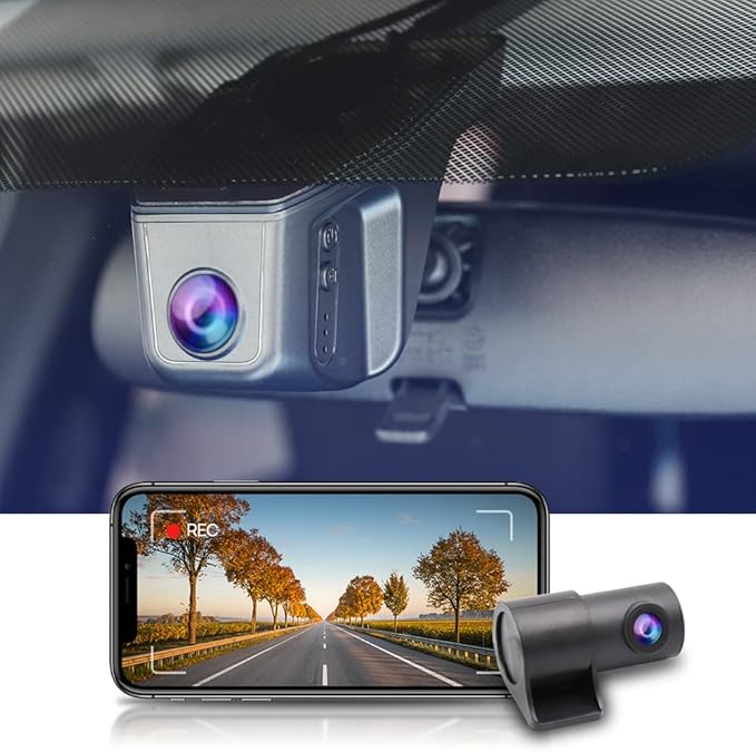 Fitcamx Front 4K+Rear 1080P Dash Cam Suitable for Honda 2011-2024 Vehicle Styles (Rectangle Dome Light), OEM Look, Dual HD Video, Built-in WiFi, Loop Recording, G-Sensor, Easy to Set, 128GB Card