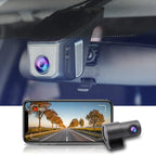 Fitcamx Front 4K+Rear 1080P Dash Cam Suitable for Honda 2011-2024 Vehicle Styles (Rectangle Dome Light), OEM Look, Dual HD Video, Built-in WiFi, Loop Recording, G-Sensor, Easy to Set, 128GB Card