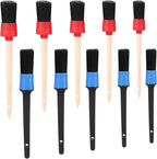 Car Detailing Brush Set - Premium Car Wash Brushes for Wheels, Interior & Exterior Cleaning, Includes Plastic & Wood Brushes for Dashboard Care