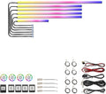 Acrylic Car Interior LED Lighting Kit, Interior Car Led Strip Lights， 22in-1 LED Fiber Optic Multi-Mode Standard Format Ambient Light, Suitable for Neon Lights of All Car Models.