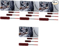 GLEAVI 12pcs Wheel Cleaning Brush Tire Brushes for Car Detailing Flexible for Hard Reach Areas for Car Models Colors