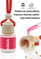 Ikeda Car Air Freshener: Hanging Car Smell Air Freshener | 10ml Hanging Car Perfume | Long Lasting Fragrance | Strong Scents Diffuser for Auto Home (Bubble gum|Circular)