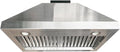 CHETTO C 30 Inch Under Cabinet Range Hood Kitchen Stove Vent with 4 Speed Exhaust Fan Reusable Filter and LED Lights Three Minutes Delayed Shutdown 304 Stainless Steel (30 inch)