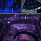 AKEPO 16W RGBW APP+Twinkle+Music Activated Fiber Optic Lights Car Home Star Ceiling Light Kit, RGBW LED Light Engine + Optical Fiber Cable 335pcs 13.1ft/4m (0.75+1.0+1.5mm) + 28key Remote