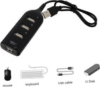 Angoily 1Pc USB Hub Port USB Splitter Portable USB Expander for Laptop High Speed Data Transfer Compatible with Keyboard Mouse Tv USB Hub for Extra Ports