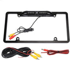 License Plate Frame Backup Camera Night Vision Car Rear View Camera with 8 Bright LEDs 170° Viewing Angle Waterproof Backup Camera Vehicle Universal Reversing Assist Security