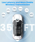 AUTO-VOX Wireless Backup Camera: 5" 1080P HD Dual-Channel Monitor, Easy Installation,Stable Digital Transmission Signal,IP69K Waterproof Night Vision Back Up Camera for Truck,SUV,Pickup,Car,Trailer