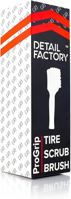 Detail Factory - ProGrip Tire Brush - Ergonomic ProGrip Handle, Stiff Synthetic Bristles, Ergonomic Design, Clean Your Tires with Ease - Red