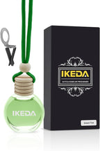 Ikeda Car Air Freshener: Hanging Car Smell Air Freshener | 10ml Hanging Car Perfume | Long Lasting Fragrance | Strong Scents Diffuser for Auto Home (Green tea)