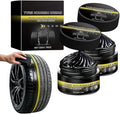2 PACK Tire Shine Cream, Car Tire Ceramic Coating for Deep Black Gloss, Wheel Cleaning Wax with UV Blocking Dust, Tyre Nourish Cream for Long-Lasting Auto Care