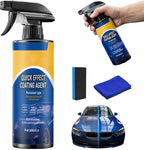 Advanced Car Quick-Acting Coating Agent Spray, 2026 New Car Coating Spray for Shine & Protection, Quick Effect Coating Agent for Car, Waterless Wash Oil Film Emulsion Glass Cleaner (1Set)